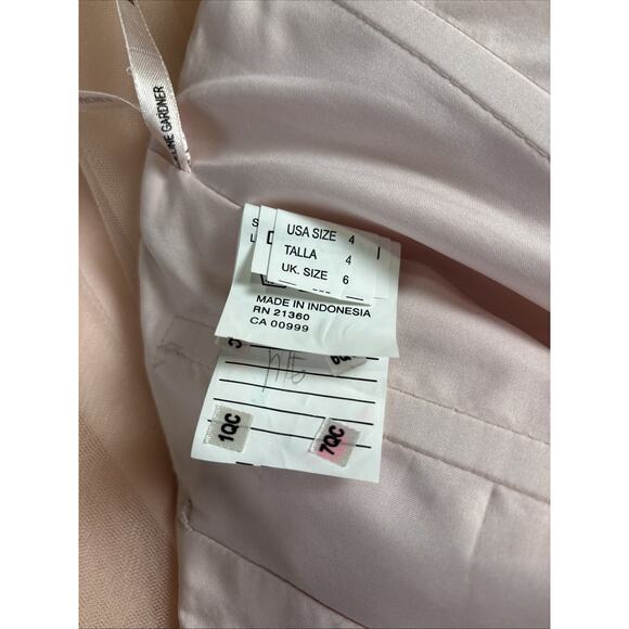 Morilee Pink Formal Dress Sz 4 Halter Top Princess Tulle Skirt Prom Hoco Wedding - Picture 4 of 9